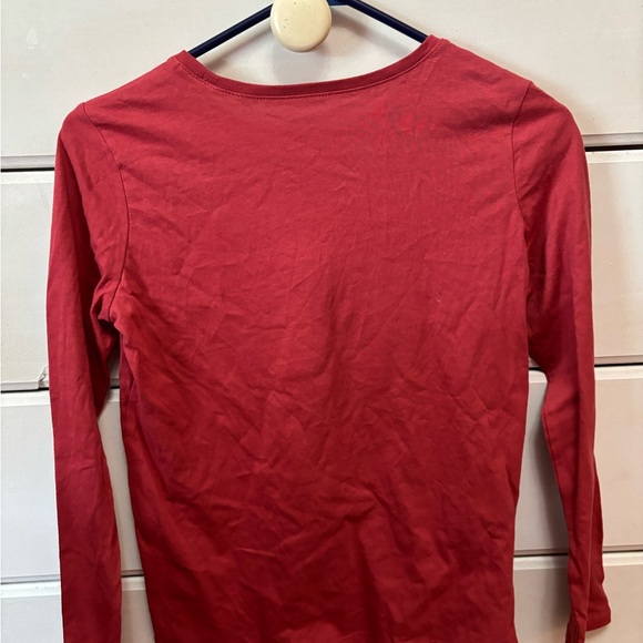 The Children's Place Red Long Sleeve Tee Festive Design - Picture 3 of 4